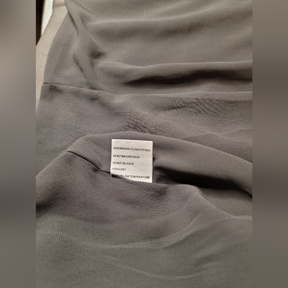 Solitaire by Ravi Khosla Grey Faux Suede Jacket Size M - Picture 9 of 11